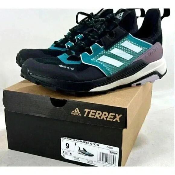 Adidas Womens TERREX Trailmaker GORE-TEX - FV6915 - Black / Sky Tint - Size: 9 - Picture 1 of 7